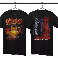 Dio Last in Line Tour Shirt Heavy Metal Rock Band Concert Shirt