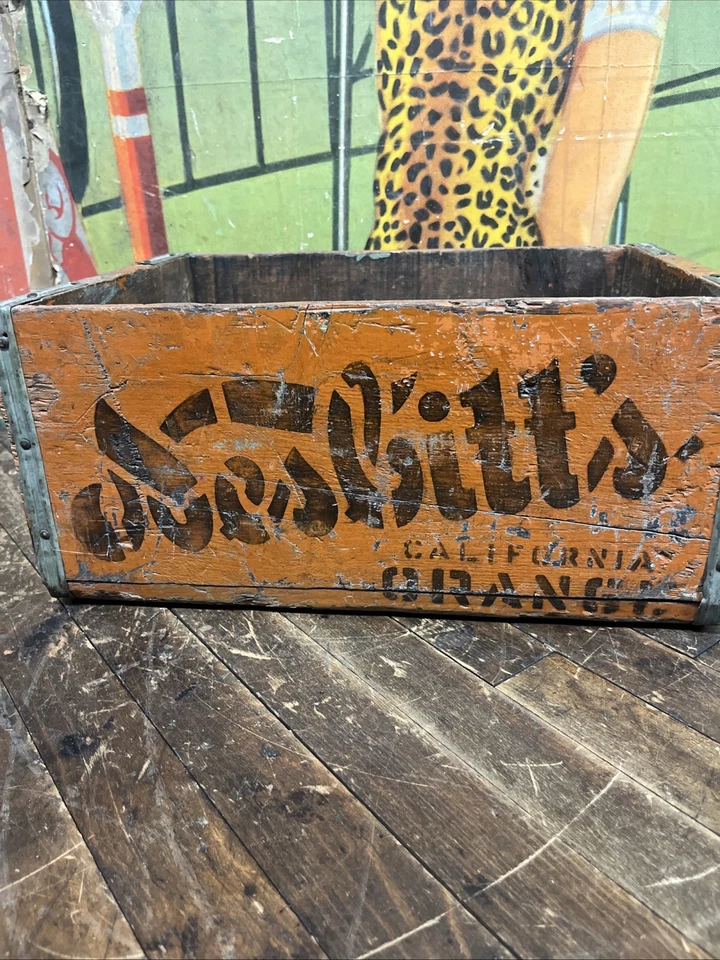 DE COLECCIÓN NESBITTS NARANJA CAJA PORTADOR SIGNO COCA COLA 7UP PEPSI NARANJA CRUSH RARO Foto 2 de 4