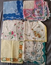 Vintage HANDKERCHIEFS - LOT 1 of Six Floral