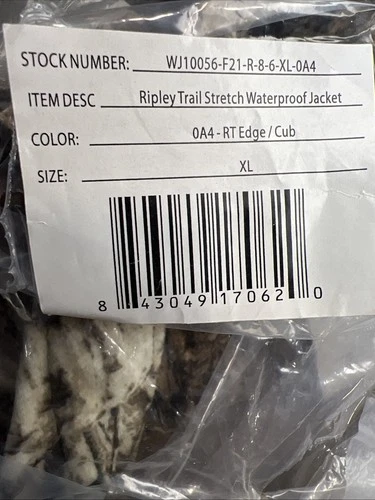 NWT Habit Ripley Trail Waterproof Hunting Jacket XL Realtree Camo Scent Factor image 17