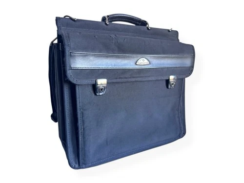 Vintage Samsonite Black Expandable Briefcase | Business Laptop Shoulder Bag