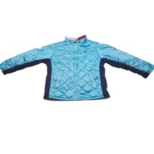 Tommy Hilfiger Blue Toddler Puffer Coat Vintage Y2k Full Zip Size 5/6 Kids