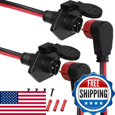 Novino Trolling Motor Plug For Minn Kota 12V/24V/36V/48V 2-Wire 8 Gauge 50A