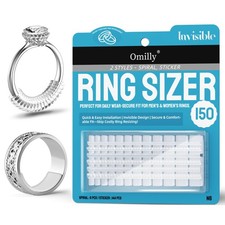 Ring Size Adjuster for Loose Rings, 150 Pcs 2 Styles Invisible Ring Fitter, T...