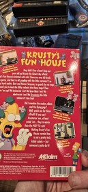 Krusty's Fun House Nintendo NES Complete In Box CIB Game Box Manual Simpsons
