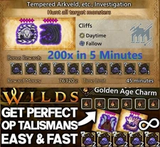 Monster Hunter Wilds 1000+ Glowing Stones / Charms farm in 25 min fast runs ⚡
