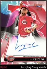 2020 Bowman's Best of '20 Autograph Red Refractor Luis Castillo 4/10 AUTO REDS