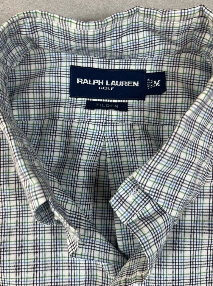 Camisa de golf Ralph Lauren para hombre mediana multicolor Tilden manga corta abotonada Foto 2 de 4