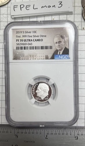 2019 S Silver Roosevelt Dime 10C Limited Edition NGC PF70 Ultra Cameo
