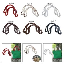 2x Resin Handbag Handles Gift Easy to Install Multifunctional Purse Handles