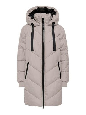 Amisu Lilac Warm Long Down Jacket Size 40
