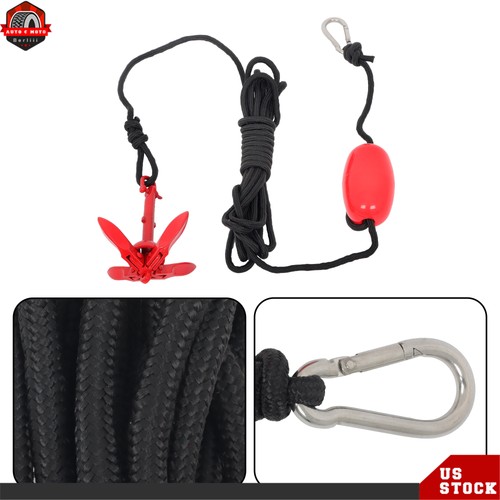 Boat Marine 0,7KG Set di Ancoraggio Pieghevole Canoa Kayak Zattera Rosso 1 Confezione - Foto 10 di 10
