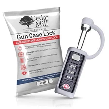 TSA Lock Case for Pistol and Rifle Gun White - Firearm Protection and Solution