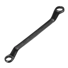 45 Degree Offset Box End Wrench 14 x 17mm Metric 12 Point Double End Black