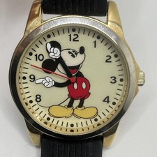 Mickey Mouse Disney Wrist Watch Analog Manual by Disney White Gloves Vintage