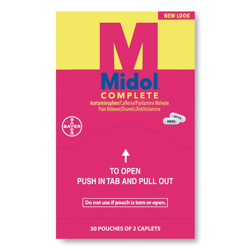 Комплектные менструальные капсулы Midol BXMD30 (30 штук в коробке)