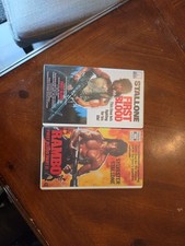 RAMBO First Blood 1 2 Thorn EMI Video VHS 1982 1985 Hard Clamshell Case