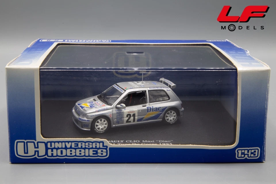 1:43 Renault Clio Maxi "Diac" N°21 Tour De Corse 1995 - Universal Hobbies - Immagine 3 di 3