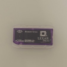 Original Lexar Media Speicherkarte Memory Stick 256 MB 256MB alte Bauweise Card
