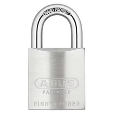 Abus 83/45 Rk Ka-700 Padlock, Keyed Alike, Standard Shackle, Square Brass Body,