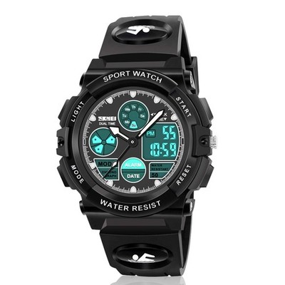 ATIMO LED Multi Function Waterproof Watch for Kids - Kids Gifts black
