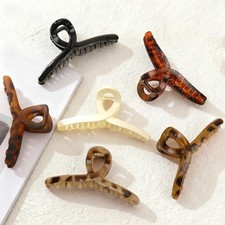 6 Pcs Medium Tortoise Shell Claw Clip - 4.3 Inch Hair Clips for Women and