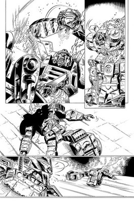 Published Inks TRANSFORMERS DRIFT EMPIRE OF STONE #4 p10 IDW 2015  BASKERVILLE!