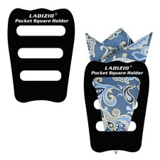 LADIZIO Pocket Square Holder, Squares for Men, Accessories 2 Pack