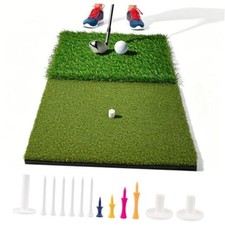 Golf Hitting Mat with 14mm Thick Non-Slip Rubber Base, Foldable Practice Mat