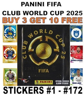 PANINI FIFA CLUB WORLD CUP 2025 STICKER COLLECTION #1 - #172 AT MADRID PSG PORTO