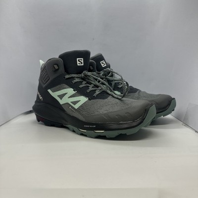 Salomon OUTpulse Mid GTX GORE-TEX Hiking Shoes Stormy Weather Women s US 10.5