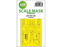 AH-1W One-Sided Express Fit Painting Mask For Academy / 1:35