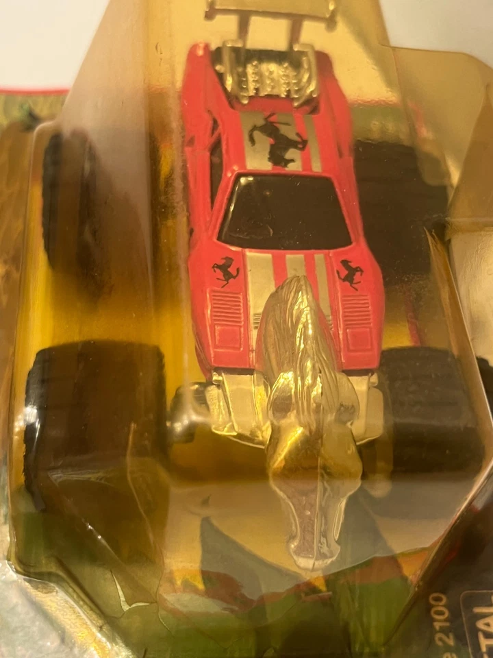 Figure voiture Majorette Mustang 1988 extranimals metal used blister vintage - Photo 3/4