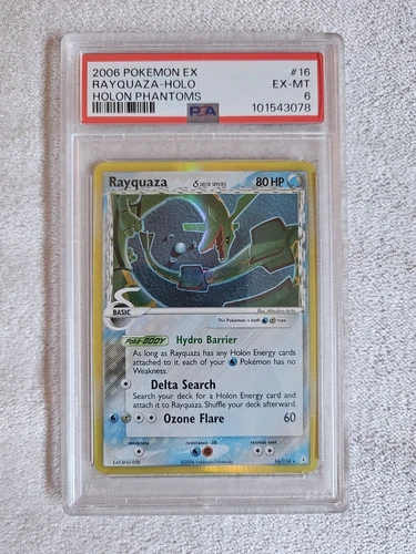Rayquaza - (Delta Species) 16/110 Holon Phantoms Holo PSA 6 EX-MT