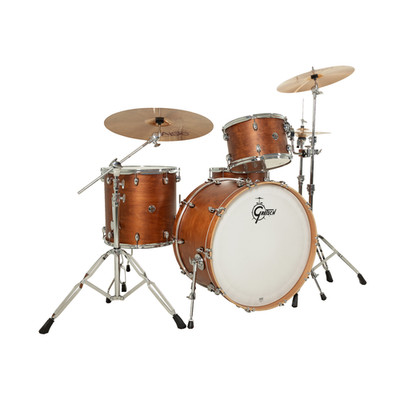 Gretsch Catalina Club 4-Pc Shell Pack w/24'' Kick & Snare - Satin Walnut Glaze