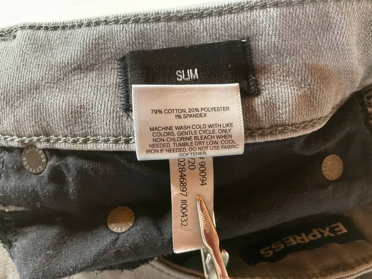 Express Slim Temp Control Hyper Stretch Jeans Men… - image 14