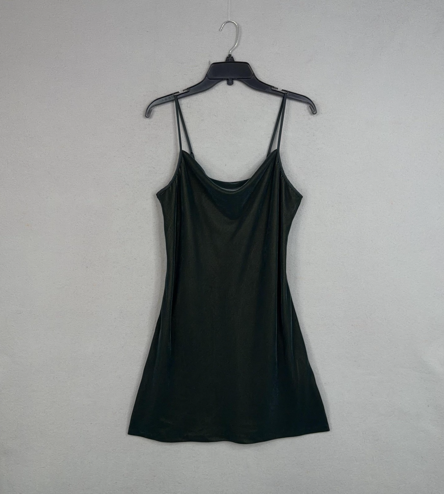 Banana Republic Dress Womens Small Green Velvet Cowl Neck Strappy Mini Party