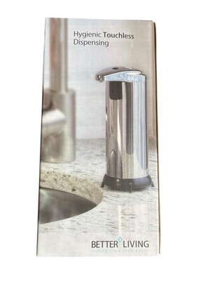 Better Living 8 oz. Touch-Free Soap/Lotion Dispenser Stainless-Steel Multiple