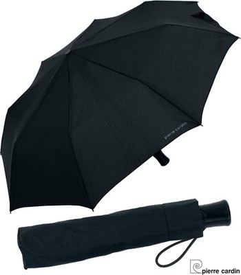 Regenschirm Taschenschirm Pierre Cardin stabil - Black Line Automatik schwarz