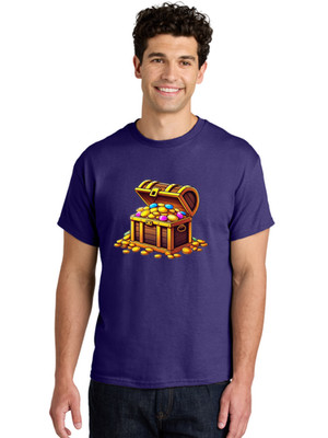 Treasure-Chest-17 Mens Graphic Tee, 100% Cotton, Casual Summer Wear