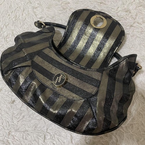 Vivienne Westwood Shoulder Bag Turn Lock Closure Vintage Rare Good Condition - Picture 8 of 15
