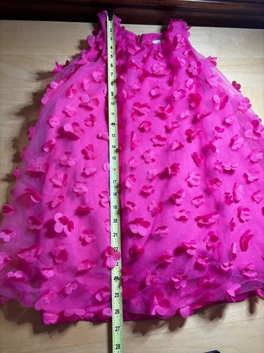 Kenzie Girl Dress Pink Size 7 Flowers Sleeveless - Picture 8 of 11