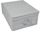 TOP CLASS MAXI LOW GREY LINEN BOX CM. 50X40X15