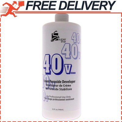 Stabilized Hair Bleach Cream Peroxide Creme Developer 40 Volume, 32 oz