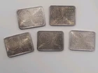 5 1 oz silver bar 999 Vintage RARE Banco Minero Peru 5oz Total