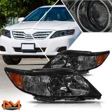 For 10-11 Camry Projector Smoked Housing Headlight Amber Side Corner Signal Lamp