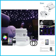 10W Twinkle Fiber Optic Lighting Kit with Waterproof Design - Home & Vehicle