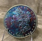 1903 P MORGAN DOLLAR GEM BU PROOF LIKE RAINBOW TONER #2727-0824