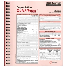New - 2025 Thomson Reuters Depreciation Quickfinder Handbook