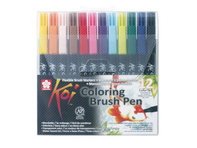 Sakura Koi Farbe mischbare Pinselstifte, 6er Set, 12, 24, 48